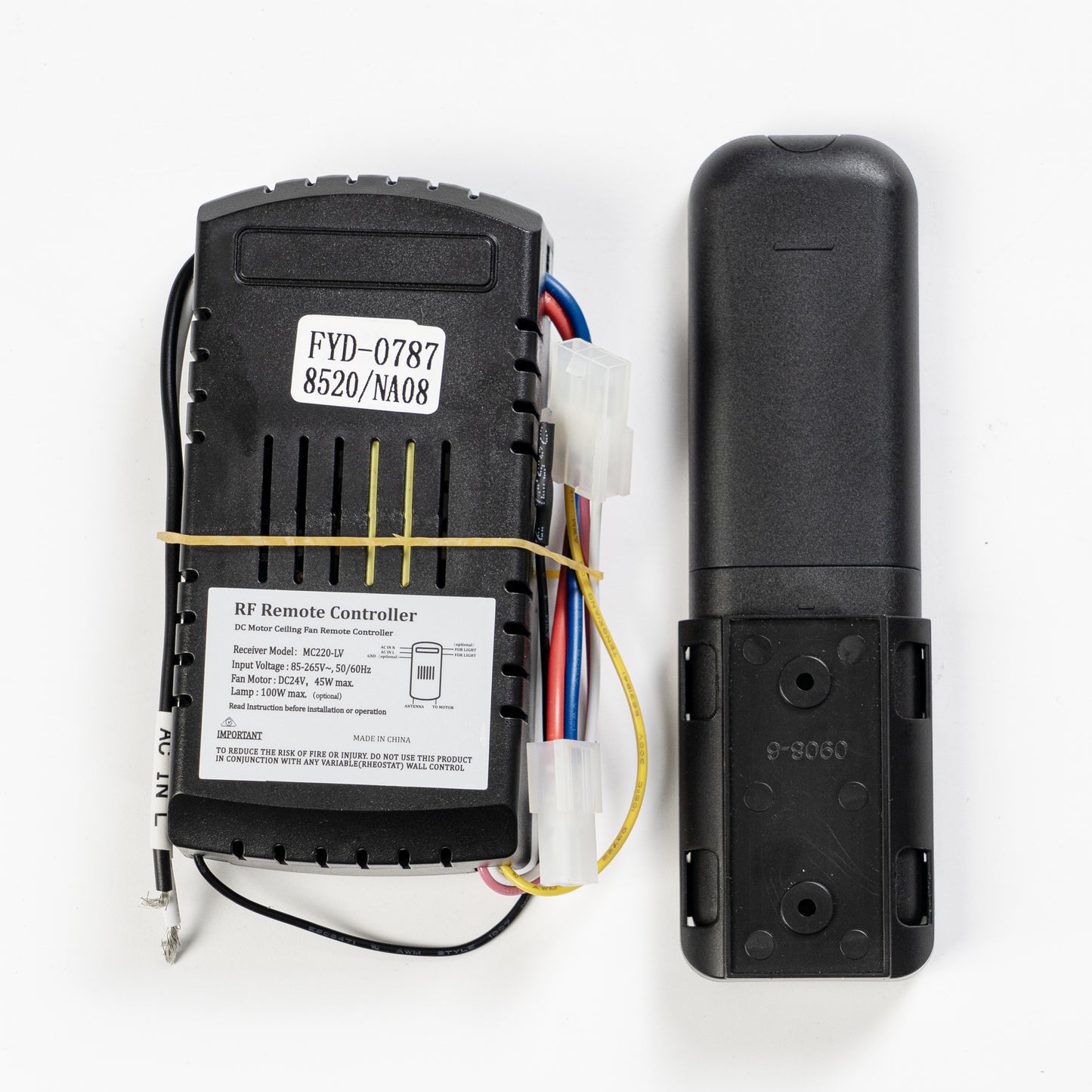 Fan Remotes and Receiver for Model GLX112-D