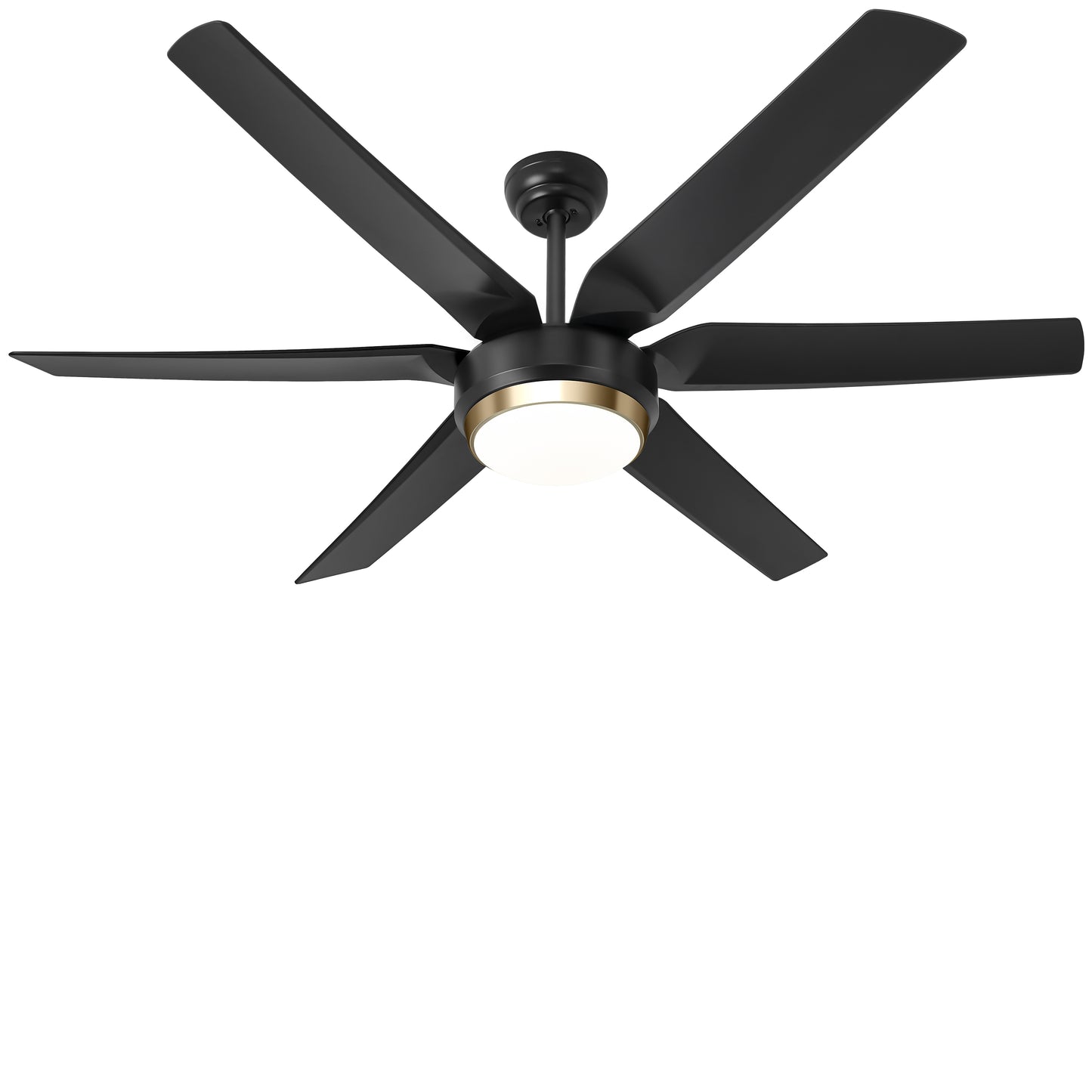 Ohniyou Ceiling Fans with Lights, 56'' Black Ceiling Fan Remote/APP 067-56