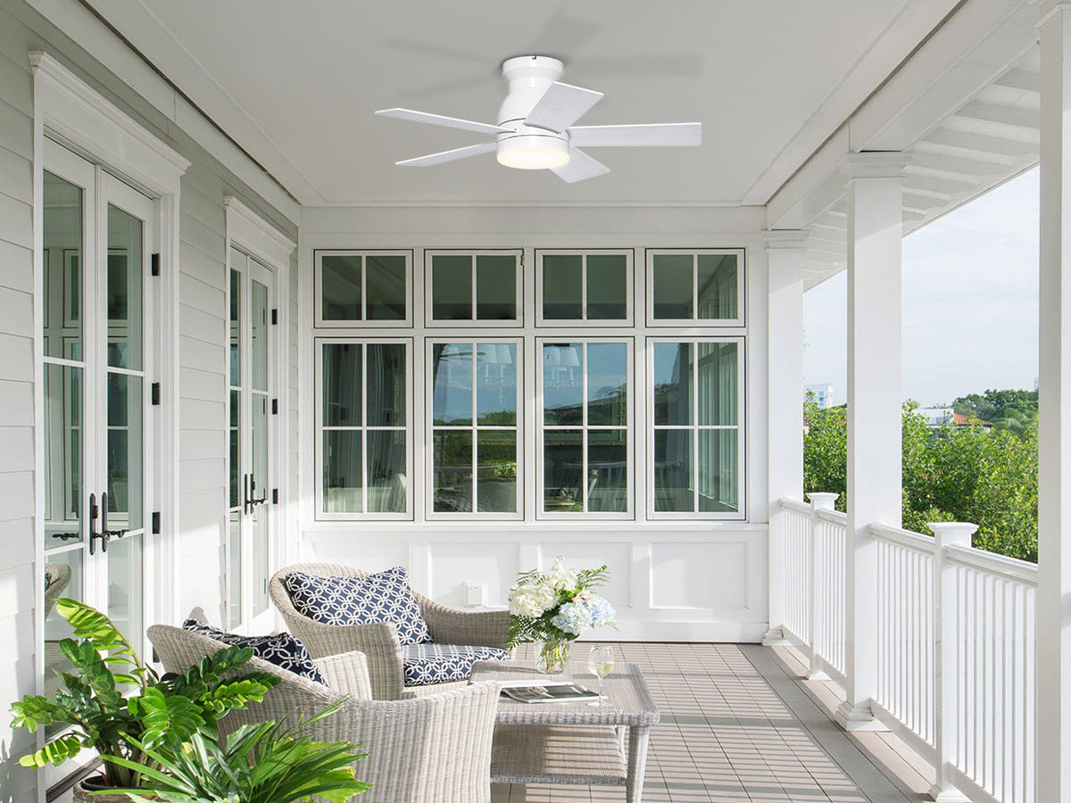 Ohniyou Ceiling Fans with Lights 32 Inch (White)-047