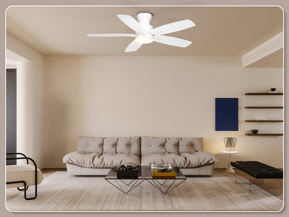 Ohniyou Ceiling Fans with Lights 42 Inch (White)-100