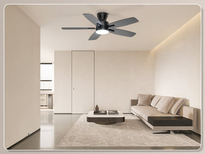 Ohniyou Ceiling Fans with Lights 42 Inch (Black)-100