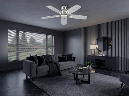 Ohniyou Ceiling Fans without Lights 52 Inch (Silver)-100S-NL