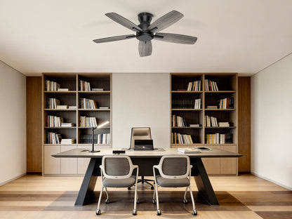 Ohniyou Ceiling Fans without Lights 52 Inch (Black)-100B-NL