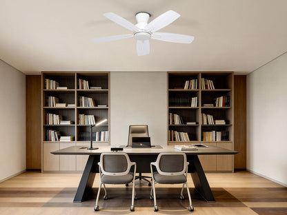 Ohniyou Ceiling Fans without Lights,42 Inch (White)-100W-42-NL