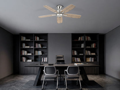 Ohniyou Ceiling Fans without Lights 52 Inch (Silver)-100S-NL