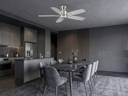Ohniyou Ceiling Fans without Lights 52 Inch (Silver)-100S-NL