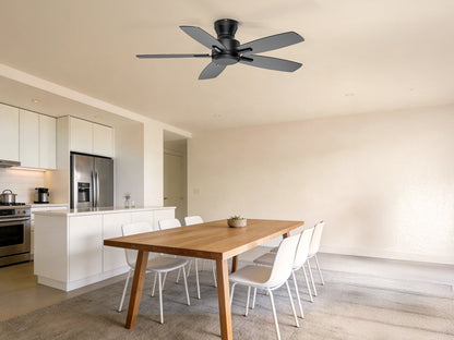 Ohniyou Ceiling Fans without Lights 52 Inch (Black)-100B-NL