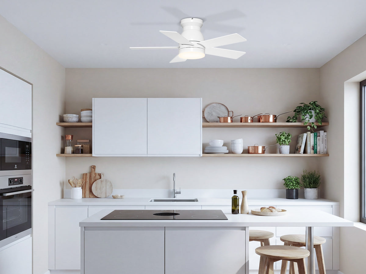 Ohniyou Ceiling Fans with Lights 32 Inch (White)-047