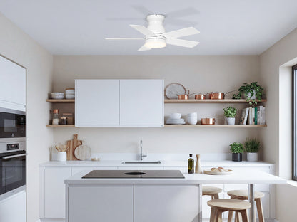 Ohniyou Ceiling Fans with Lights 32 Inch (White)-047