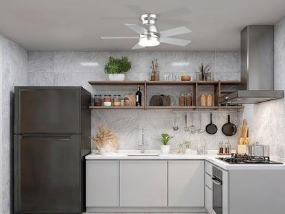 Ohniyou Ceiling Fans with Lights 32 Inch (Silver)-047