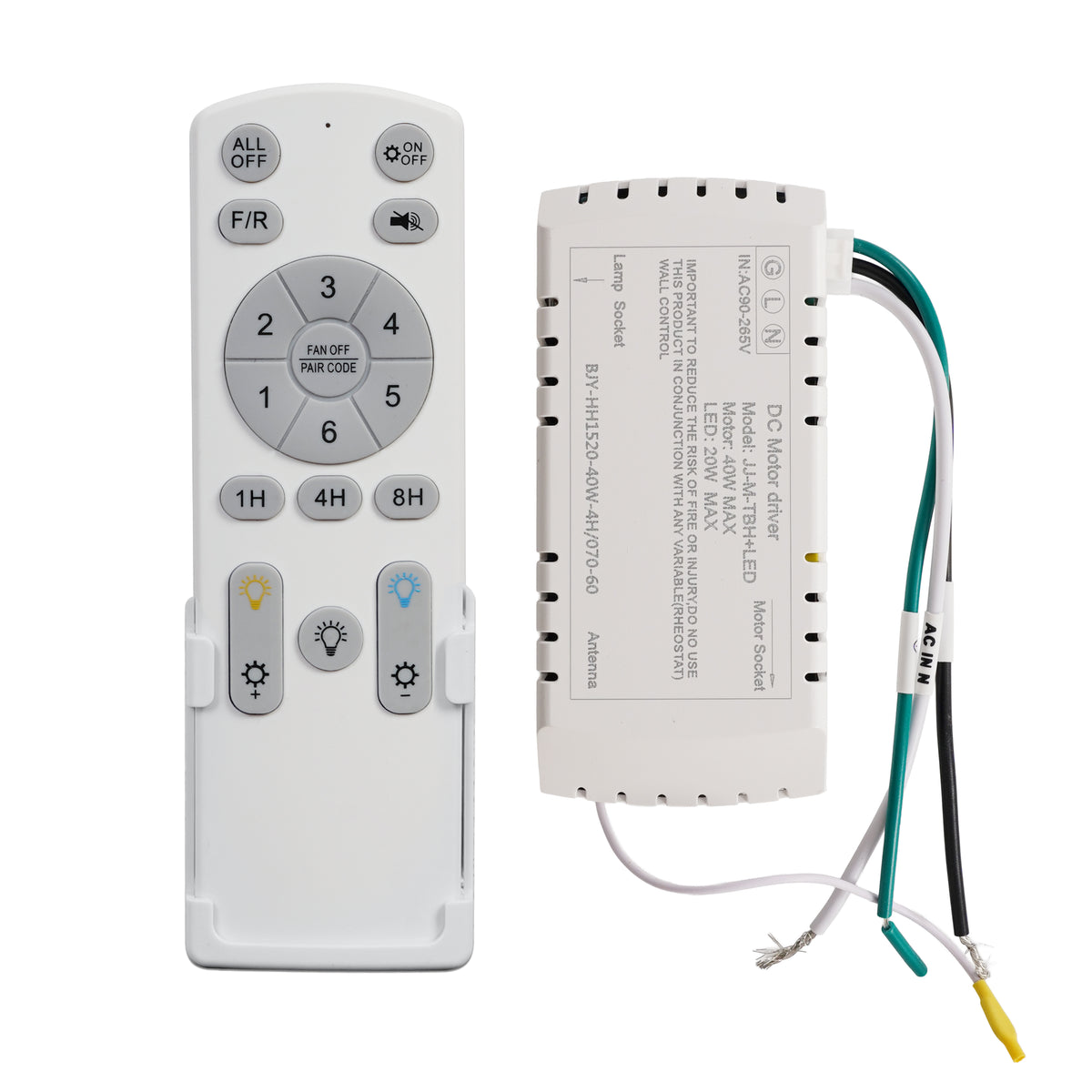 Fan Remotes and Receiver for Model GLX070（New Version）
