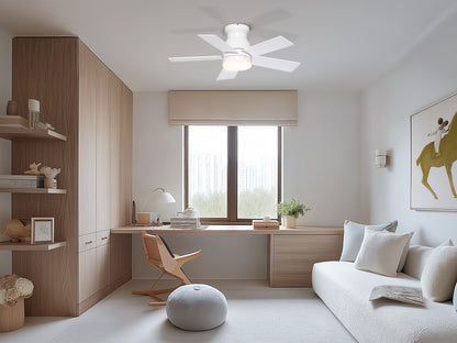 Ohniyou Ceiling Fans with Lights 32 Inch (White)-047