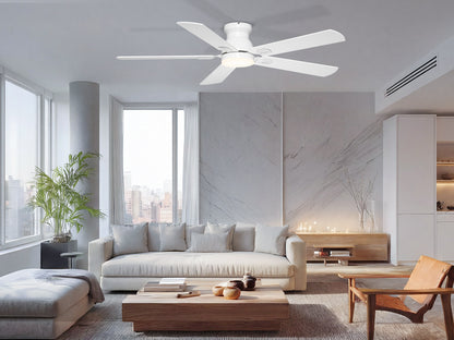 Ohniyou Ceiling Fans with Lights 52 Inch (White)-047
