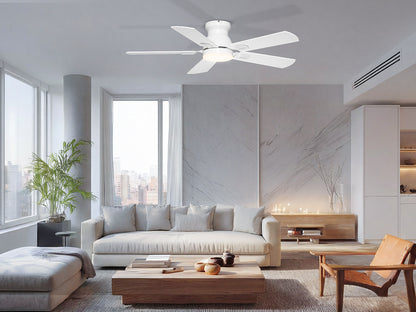 Ohniyou Ceiling Fans with Lights 42 Inch (White)-047