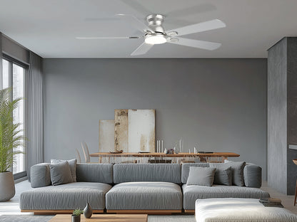 Ohniyou Ceiling Fans with Lights 52 Inch (Silver)-047