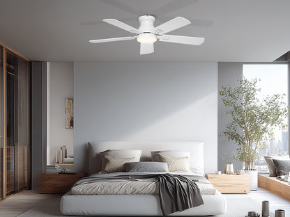 Ohniyou Ceiling Fans with Lights 42 Inch (White)-047