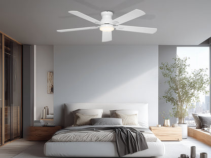 Ohniyou Ceiling Fans with Lights 52 Inch (White)-047
