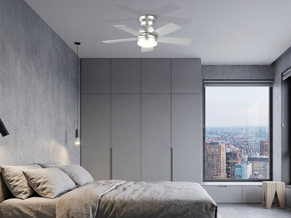 Ohniyou Ceiling Fans with Lights 32 Inch (Silver)-047