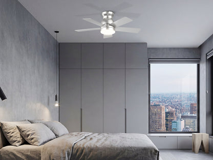 Ohniyou Ceiling Fans with Lights 32 Inch (Silver)-047
